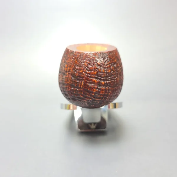 Graziano Tendi Sandblasted Nosewarmer Apple Handmade Briar Pipe, New - Image 11