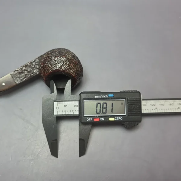 Dunhill 1988 Shell Briar 4208 Sandblasted Bent Bulldog Estate Briar Pipe, English Estates - Image 11