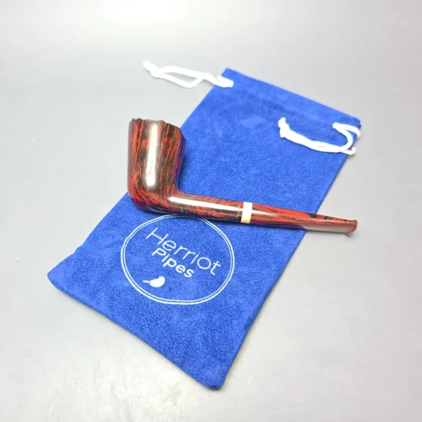 Herriot Pipes Smooth Dublin w/ Boxwood Handmade Briar Pipe, New - Image 11