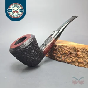 James Upshall Bark EXL Partially Rusticated Dublin Estate Briar Pipe, Unsmoked