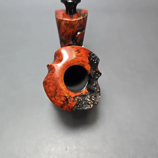 Nording Moss Partially Rusticated Freehand Estate Briar Pipe, Unsmoked - Image 6