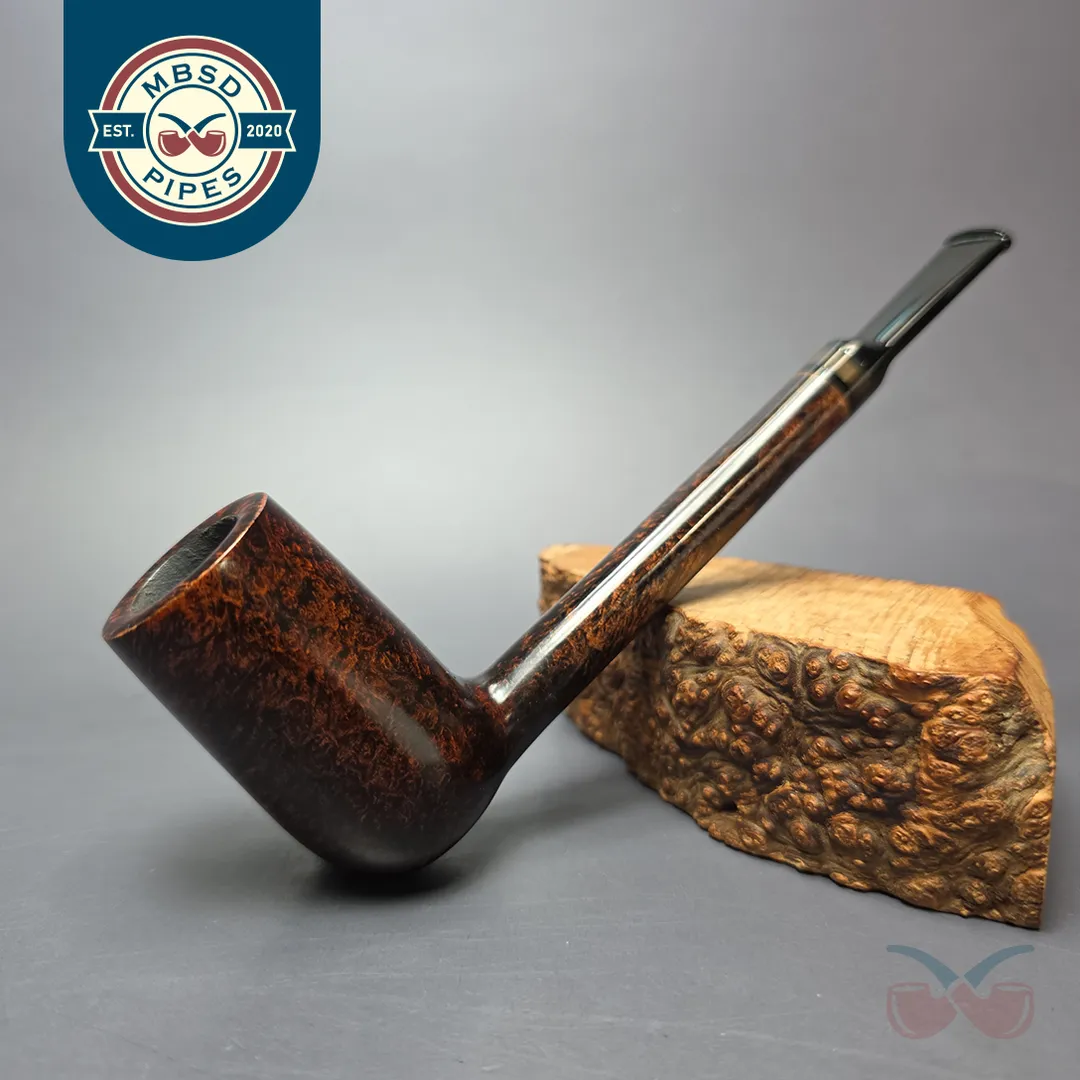 Herriot Pipes Smooth Stacked Lovat w/ Horn Handmade Briar Pipe, New