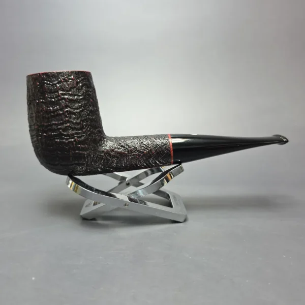 Cavicchi Black Sandblasted "ODA" Billiard Estate Briar Pipe, Italian Estates - Image 3