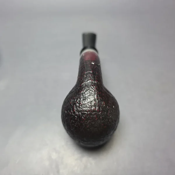 Hans Former Nielsen Partially Sandblasted Bent Billiard w/ Silver Estate Briar Pipe, Unsmoked - Image 9