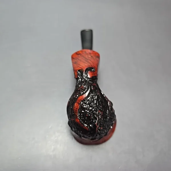 Nording Moss Partially Rusticated Freehand Estate Briar Pipe, Unsmoked - Image 9