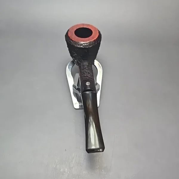 James Upshall Bark EXL Partially Rusticated Dublin Estate Briar Pipe, Unsmoked - Image 5