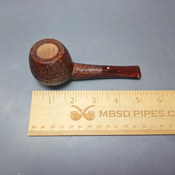 Graziano Tendi Sandblasted Nosewarmer Apple Handmade Briar Pipe, New - Image 9