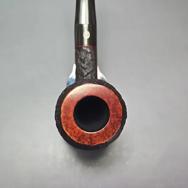 James Upshall Bark EXL Partially Rusticated Dublin Estate Briar Pipe, Unsmoked - Image 6