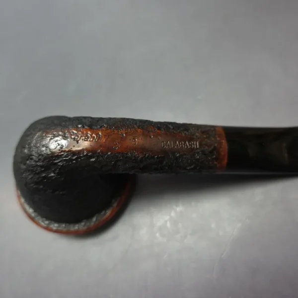 Brebbia Calabash Partially Sandblasted Calabash Estate Briar Pipe, Italian Estates, 9mm - Image 10