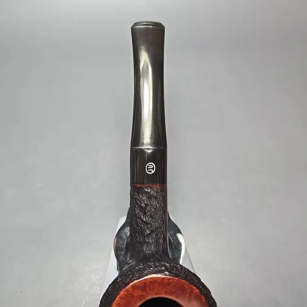 James Upshall Bark EXL Partially Rusticated Dublin Estate Briar Pipe, Unsmoked - Image 7