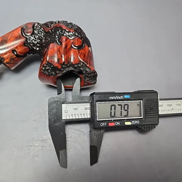 Nording Moss Partially Rusticated Freehand Estate Briar Pipe, Unsmoked - Image 12