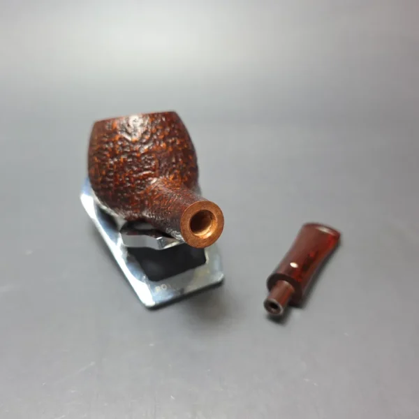 Graziano Tendi Sandblasted Nosewarmer Apple Handmade Briar Pipe, New - Image 4