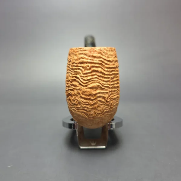 Pipe Tristan Magnum Natural Sandblast LC Bent Billiard Handmade Briar Pipe, New - Image 4