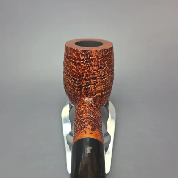 Ser Jacopo Maxima S2 Partially Sandblasted Billiard Estate Briar Pipe, Unsmoked - Image 6