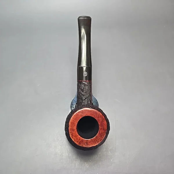 James Upshall Bark EXL Partially Rusticated Dublin Estate Briar Pipe, Unsmoked - Image 8