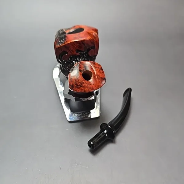 Nording Moss Partially Rusticated Freehand Estate Briar Pipe, Unsmoked - Image 13