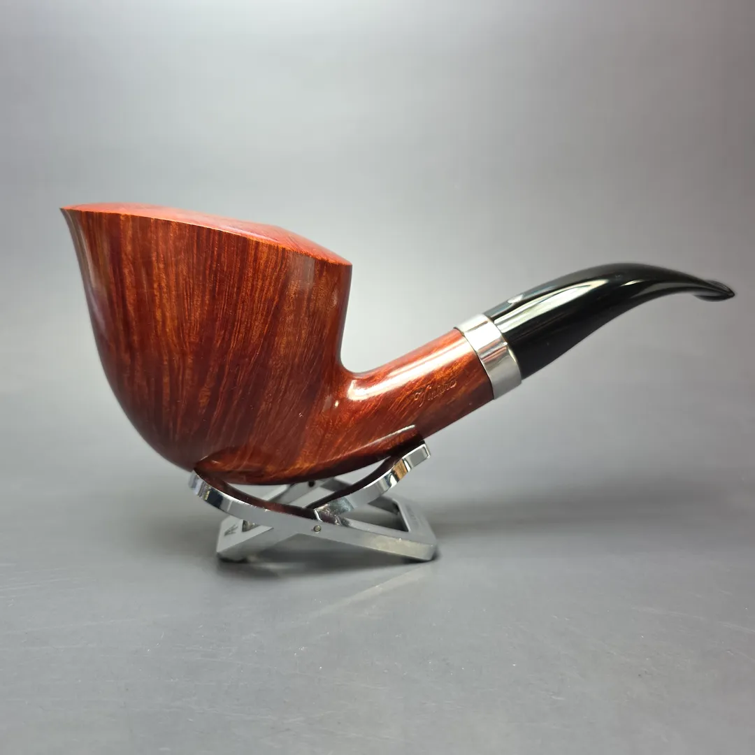 L'Anatra Ventura Gigante Magnum Smooth Dublin w/ Silver Estate Briar Pipe, Unsmoked - Image 2