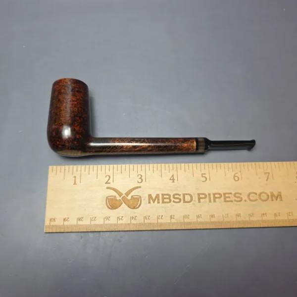 Herriot Pipes Smooth Stacked Lovat w/ Horn Handmade Briar Pipe, New - Image 8