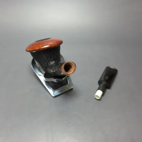 Brebbia Calabash Partially Sandblasted Calabash Estate Briar Pipe, Italian Estates, 9mm - Image 13