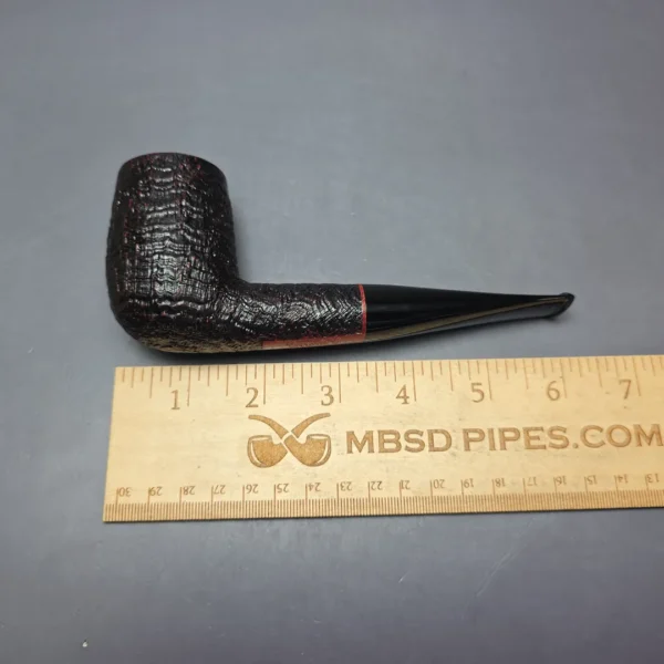 Cavicchi Black Sandblasted "ODA" Billiard Estate Briar Pipe, Italian Estates - Image 8