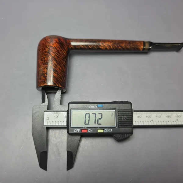 Herriot Pipes Smooth Stacked Lovat w/ Horn Handmade Briar Pipe, New - Image 9