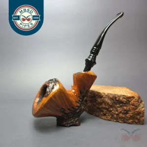 Nording FS Partially Rusticated Freehand Sitter Estate Briar Pipe, Danish Estates