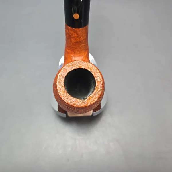 Calibano (Mastro de Paja) 101 D C4 Sandblasted Bent Billiard Estate Briar Pipe, Unsmoked - Image 6