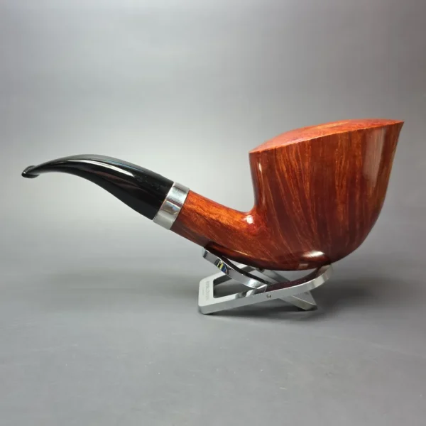 L'Anatra Ventura Gigante Magnum Smooth Dublin w/ Silver Estate Briar Pipe, Unsmoked - Image 4