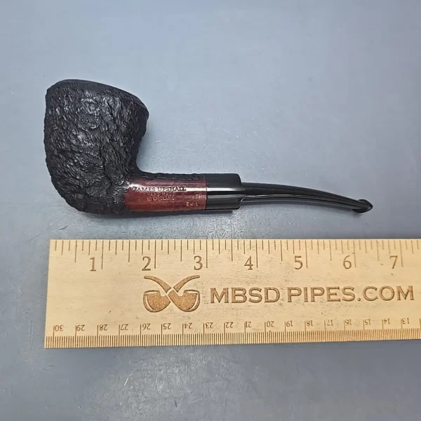 James Upshall Bark EXL Partially Rusticated Dublin Estate Briar Pipe, Unsmoked - Image 11