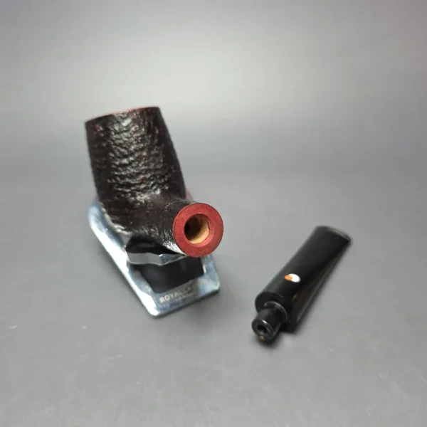 Cavicchi Black Sandblasted "ODA" Billiard Estate Briar Pipe, Italian Estates - Image 11