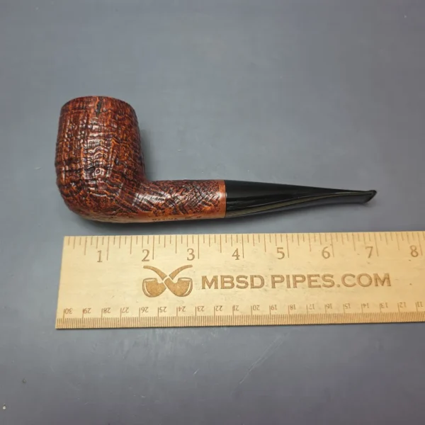 Ser Jacopo Maxima S2 Partially Sandblasted Billiard Estate Briar Pipe, Unsmoked - Image 11