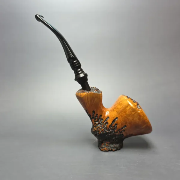 Nording FS Partially Rusticated Freehand Sitter Estate Briar Pipe, Danish Estates - Image 4