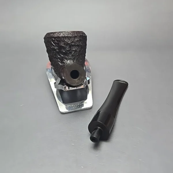 James Upshall Bark EXL Partially Rusticated Dublin Estate Briar Pipe, Unsmoked - Image 13