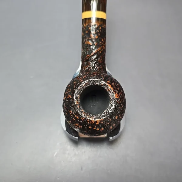 Brebbia Ninja 301 Sandblasted Author Estate Briar Pipe, Unsmoked - Image 6