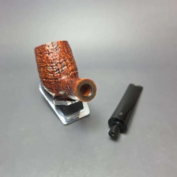 Ser Jacopo Maxima S2 Partially Sandblasted Billiard Estate Briar Pipe, Unsmoked - Image 13