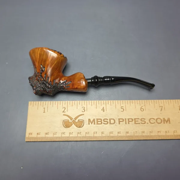 Nording FS Partially Rusticated Freehand Sitter Estate Briar Pipe, Danish Estates - Image 6