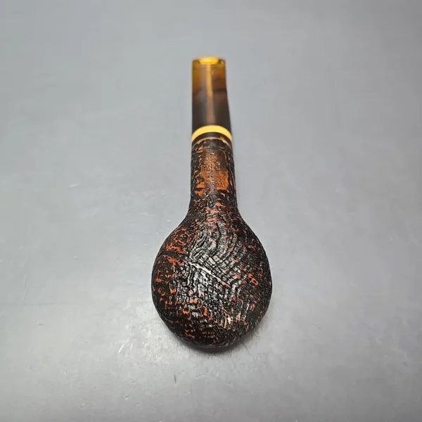 Brebbia Ninja 301 Sandblasted Author Estate Briar Pipe, Unsmoked - Image 9