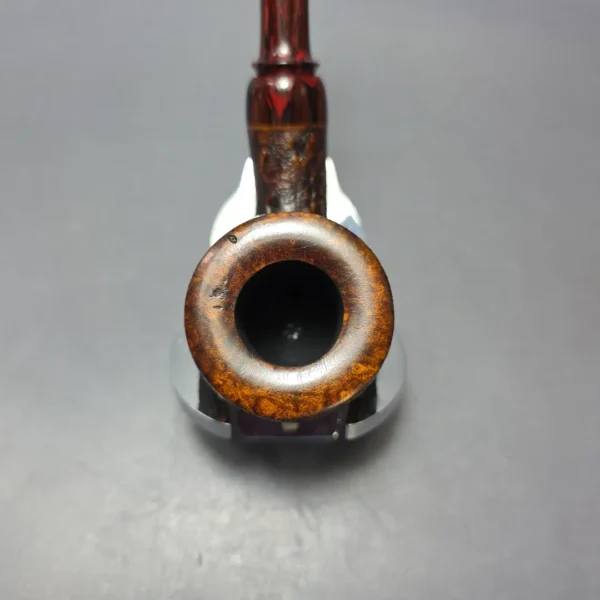 Smith House Partially Sandblasted Pot w/ Ebonite Handmade Briar Pipe, New - Image 7