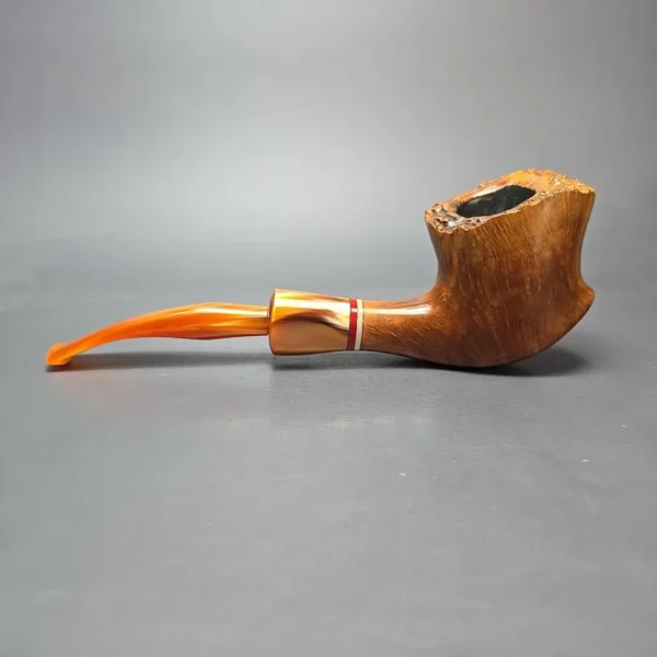 Edward's XL Smooth Freehand w/ Acrylic Estate Briar Pipe, American Estates - Image 4