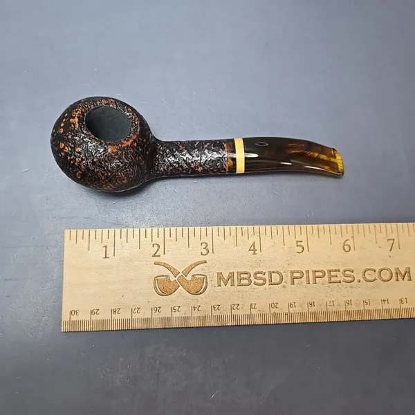 Brebbia Ninja 301 Sandblasted Author Estate Briar Pipe, Unsmoked - Image 11