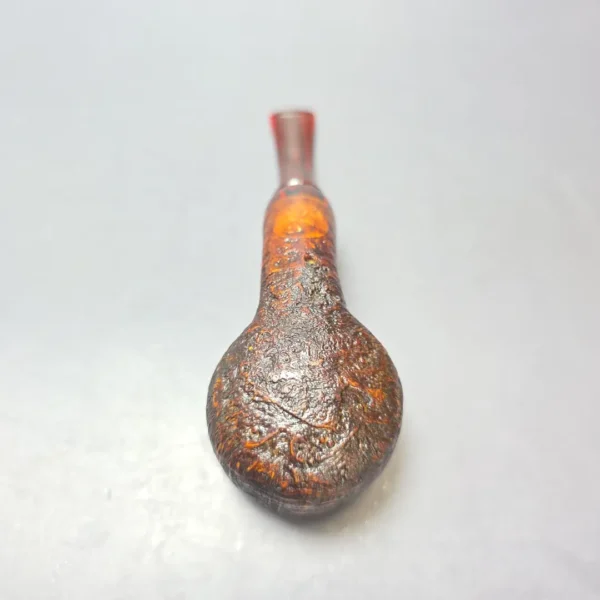 Smith House Partially Sandblasted Pot w/ Ebonite Handmade Briar Pipe, New - Image 8