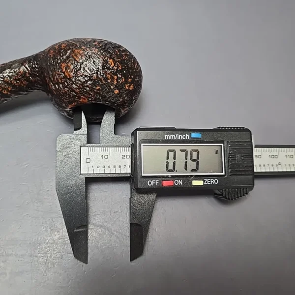 Brebbia Ninja 301 Sandblasted Author Estate Briar Pipe, Unsmoked - Image 12
