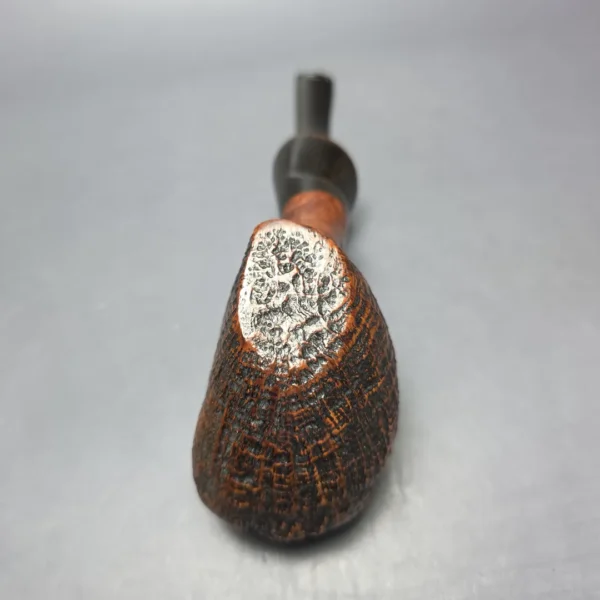 Ben Wade (Preben Holm) Danish Hand Model 100 XL Sandblasted Freehand Sitter w/ Horn Estate Briar Pipe, Danish Estates - Image 3