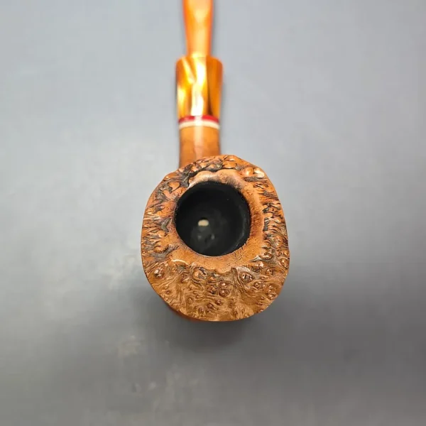 Edward's XL Smooth Freehand w/ Acrylic Estate Briar Pipe, American Estates - Image 6