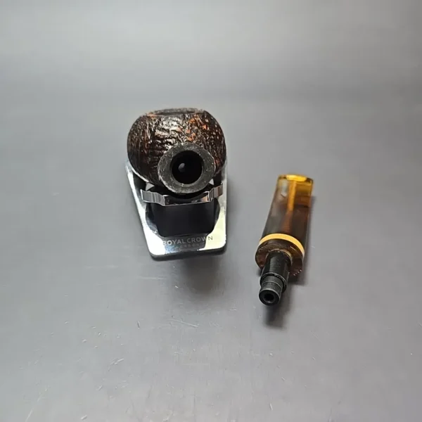 Brebbia Ninja 301 Sandblasted Author Estate Briar Pipe, Unsmoked - Image 13