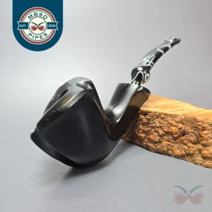 Nording Black Smooth Freehand Estate Briar Pipe, Unsmoked