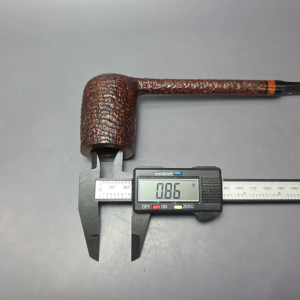 Mike Butera Vintage Classic Antique 617B XXL Partially Sandblasted Lovat Estate Briar Pipe, American Estates - Image 12