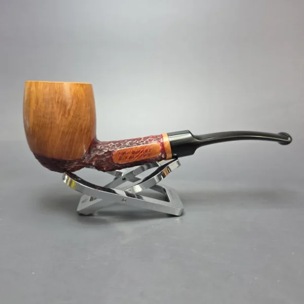 Brian Kalnitz Partially Rusticated Billiard Estate Briar Pipe, American Estates - Image 10