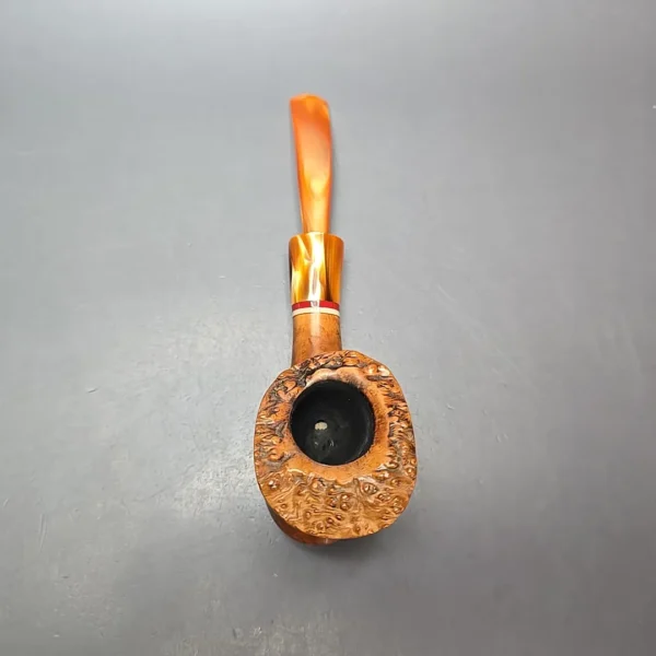 Edward's XL Smooth Freehand w/ Acrylic Estate Briar Pipe, American Estates - Image 8