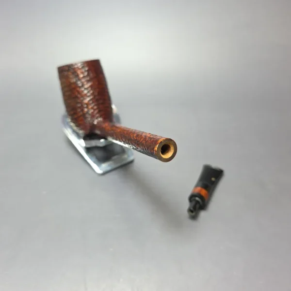 Mike Butera Vintage Classic Antique 617B XXL Partially Sandblasted Lovat Estate Briar Pipe, American Estates - Image 13